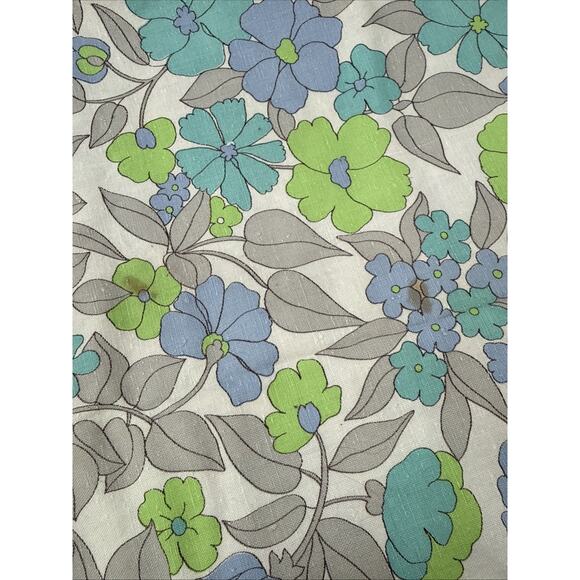 Vintage 80s Fabric Lot 3 Cotton Floral Country Kitchen Quilt Craft Cutter Pieces - Picture 3 of 10